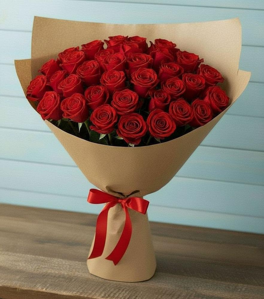 Букет Красные розы Милано в Новом Кяхулае
