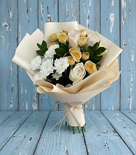 Букет цветов из:  Розы и Хризантемы в Новом Кяхулае