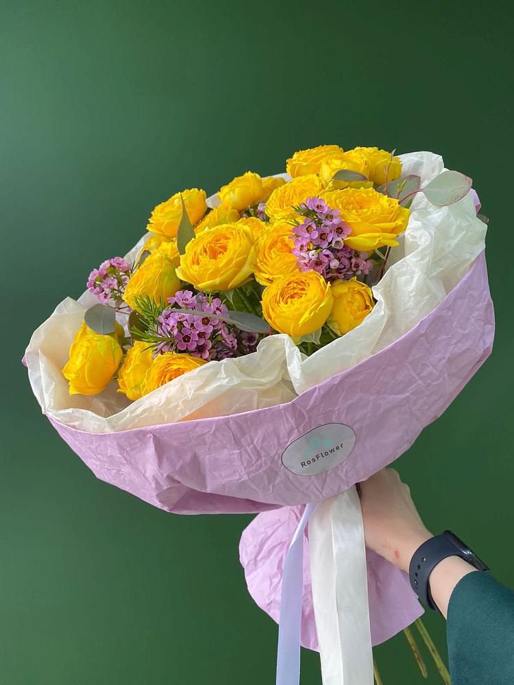 Кустовые желтые розы в Новом Кяхулае Букет Кустовые желтые розы в Новом Кяхулае