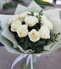 Букет Белые розы Проуд в Новом Кяхулае