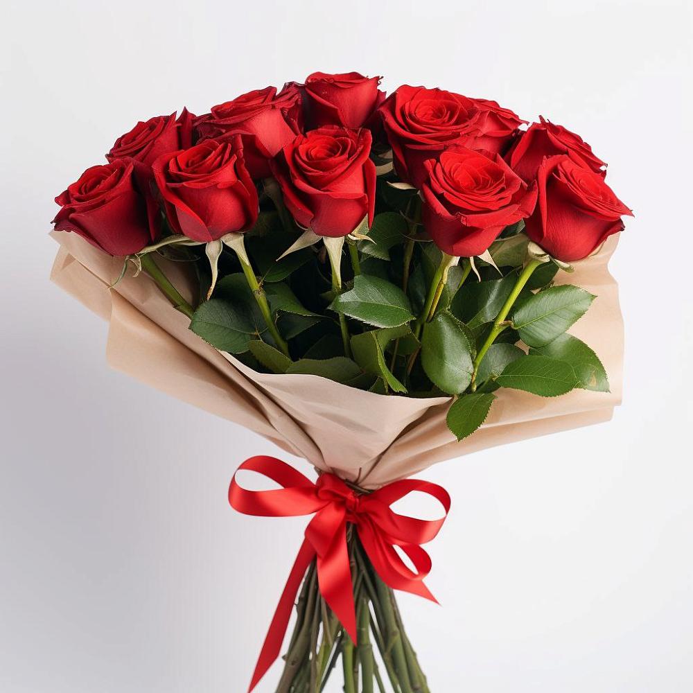 Букет 11 Красных роз Эдлесс Лав в Новом Кяхулае